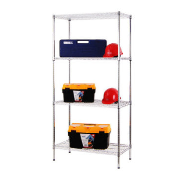 Metal NSF Chrome Metrô / Garagem Fio Shelving Rack 500lbs por prateleira